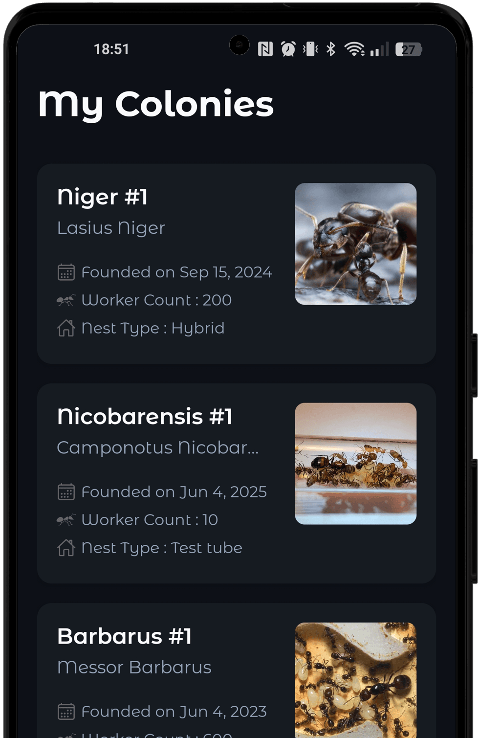 Manage your colonies